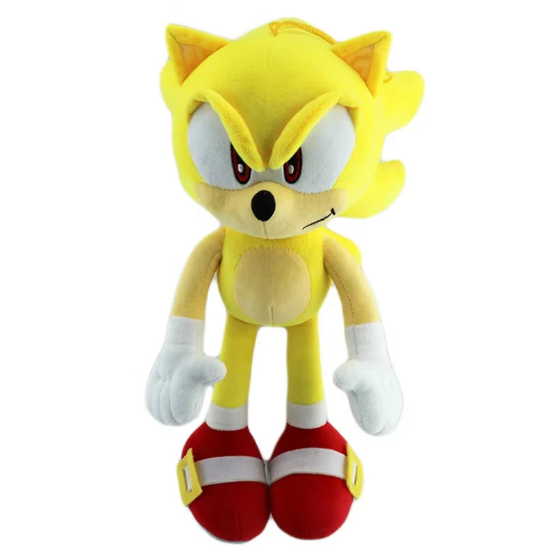 New 33Cm Sonic High Quality Plush Toy Cartoon the Hedgehog Doll Tails Shadow Soft Stuffed Anime Christmas Birthday Gift for Kids