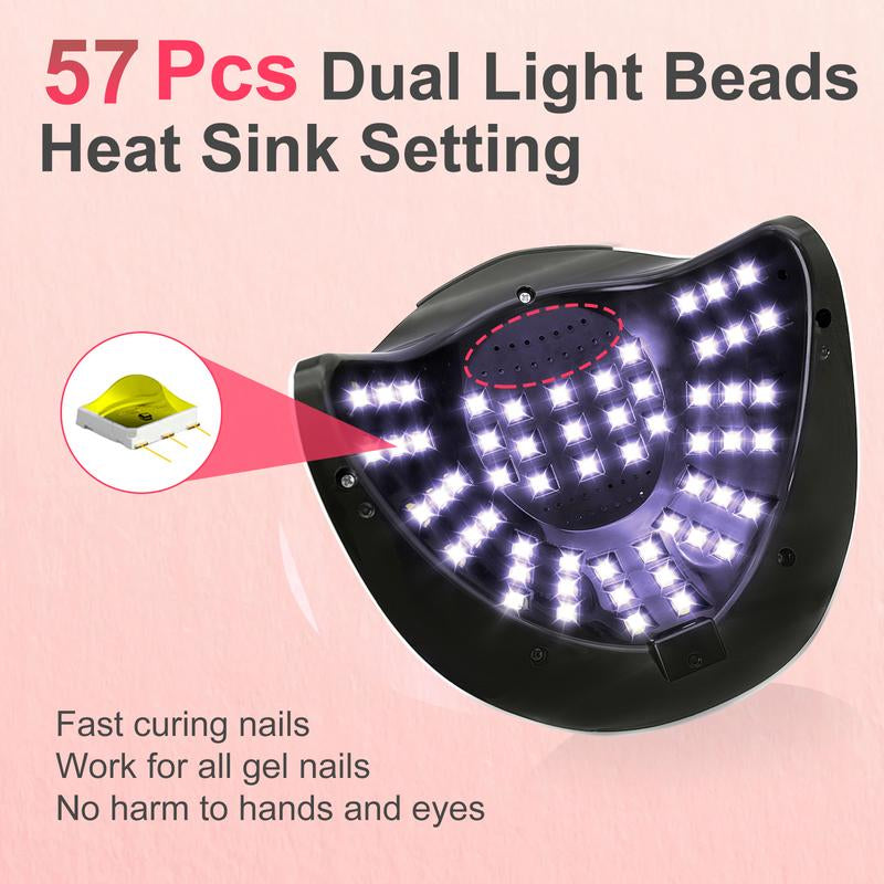 Lkenail UV LED Nail Lamp Autumn Gifts, SUN S2 Fast Nail Dryer, Nail Curing Light with 52 LED Beads, LCD Touch Screen Auto Sensor Nail Lamp Anil Art Tools, Machine for Home Studio Use Nail Manicure Nail Equipment