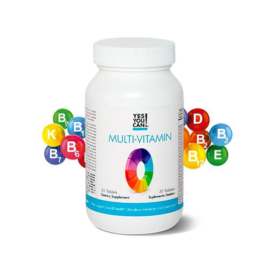 Yes You Can! Daily Multivitamins - Boost Health & Well-Being for Men and Women, Antioxidant-Rich, Packed with Vitamins A, B, C & E - 30 Tablets