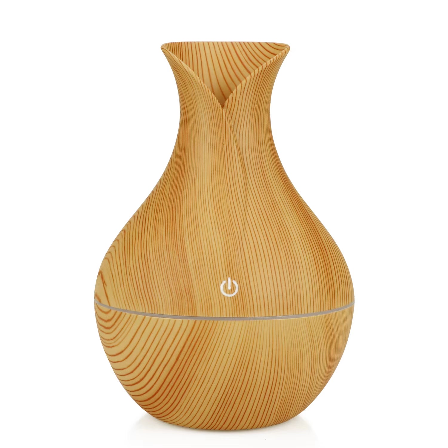 USB Electric Air Humidifier 130ML Mini Wood Grain Aroma Diffuser Essential Oil Aromatherapy Cool Mist Maker with LED for Home