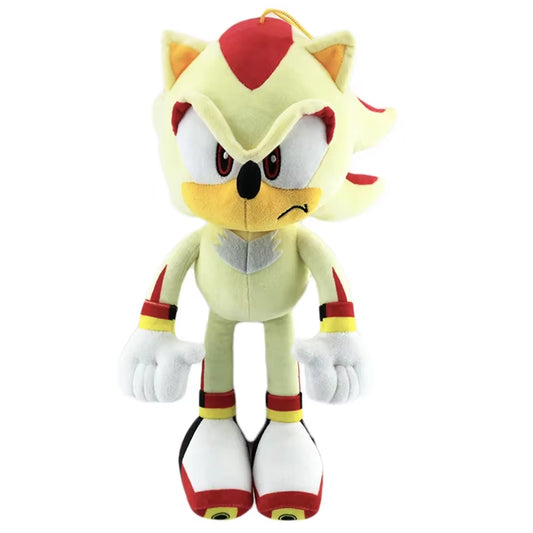 New 33Cm Sonic High Quality Plush Toy Cartoon the Hedgehog Doll Tails Shadow Soft Stuffed Anime Christmas Birthday Gift for Kids