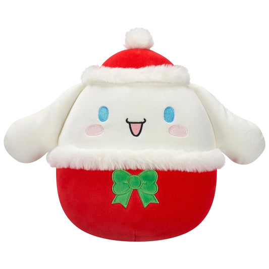 Official Plush 8 Inch Holiday Red and White Cinnamoroll Hello Kitty - Childs Ultra Soft Stuffed Toy