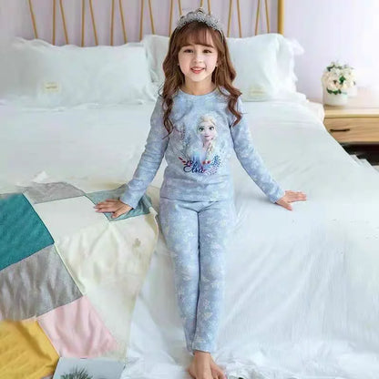 Disney Frozen Elsa Autumn Children Clothing Set