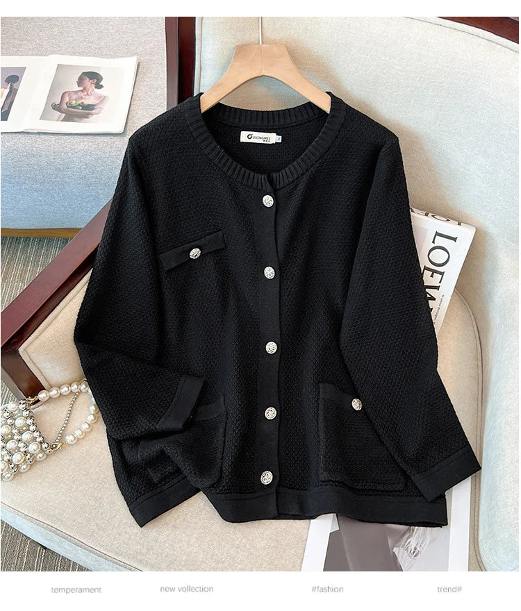 Spring Autumn Loose Elastic Long Sleeved Jacket