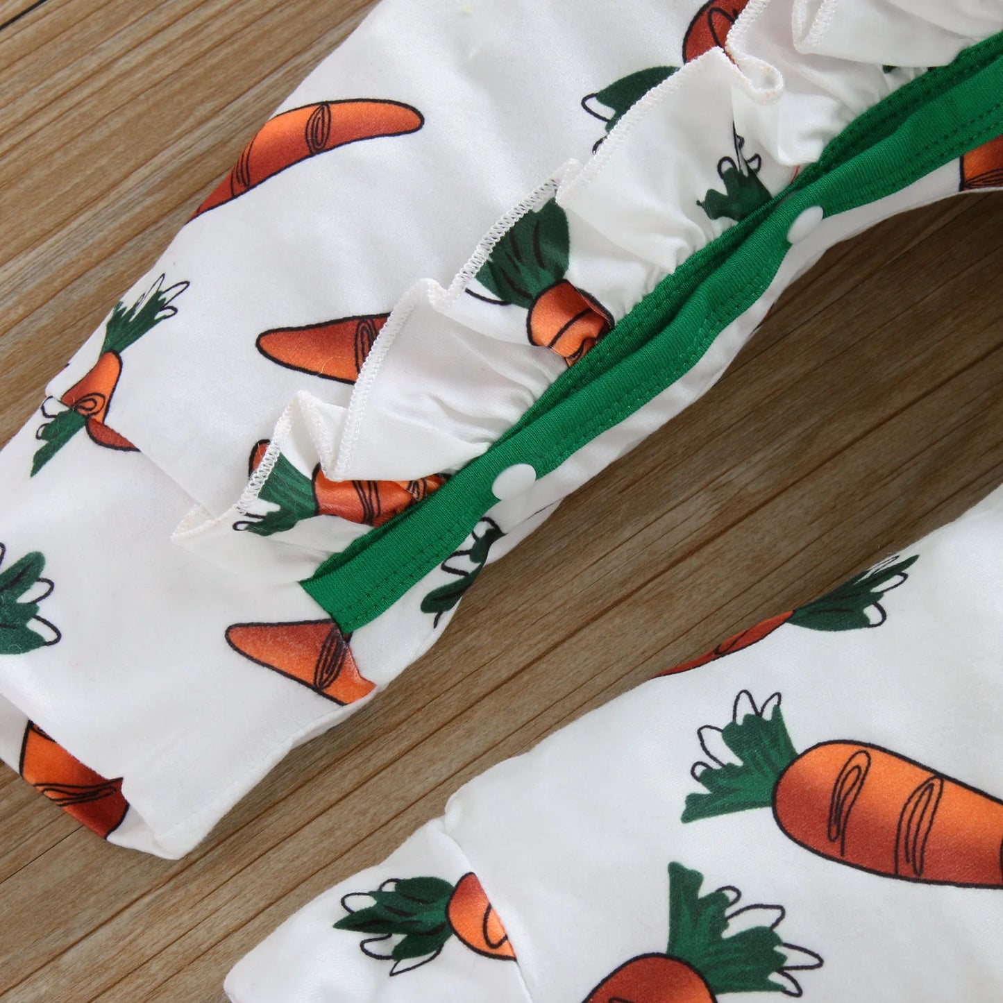 Infant Carrot Print Romper Jumpsuit