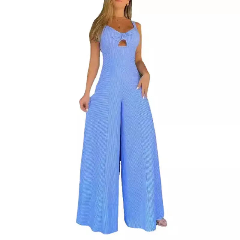 Summer High Waist Wide Leg Long Pants