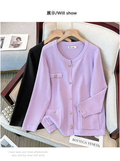 Spring Autumn Loose Elastic Long Sleeved Jacket