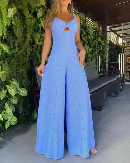 Summer High Waist Wide Leg Long Pants