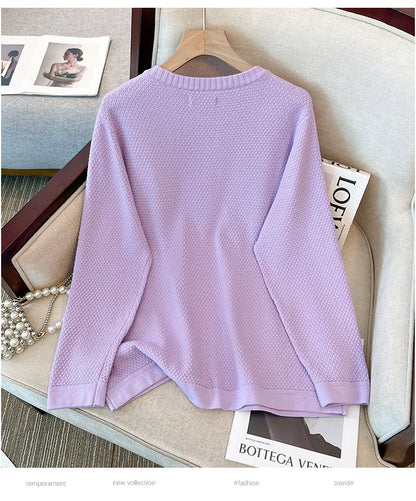 Spring Autumn Loose Elastic Long Sleeved Jacket